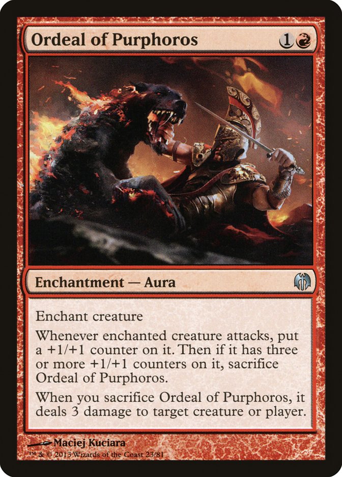 Ordeal of Purphoros [Duel Decks: Heroes vs. Monsters] | Devastation Store