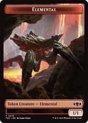 Elemental (0016) // Gold Double-Sided Token [Tarkir: Dragonstorm Commander Tokens] | Devastation Store