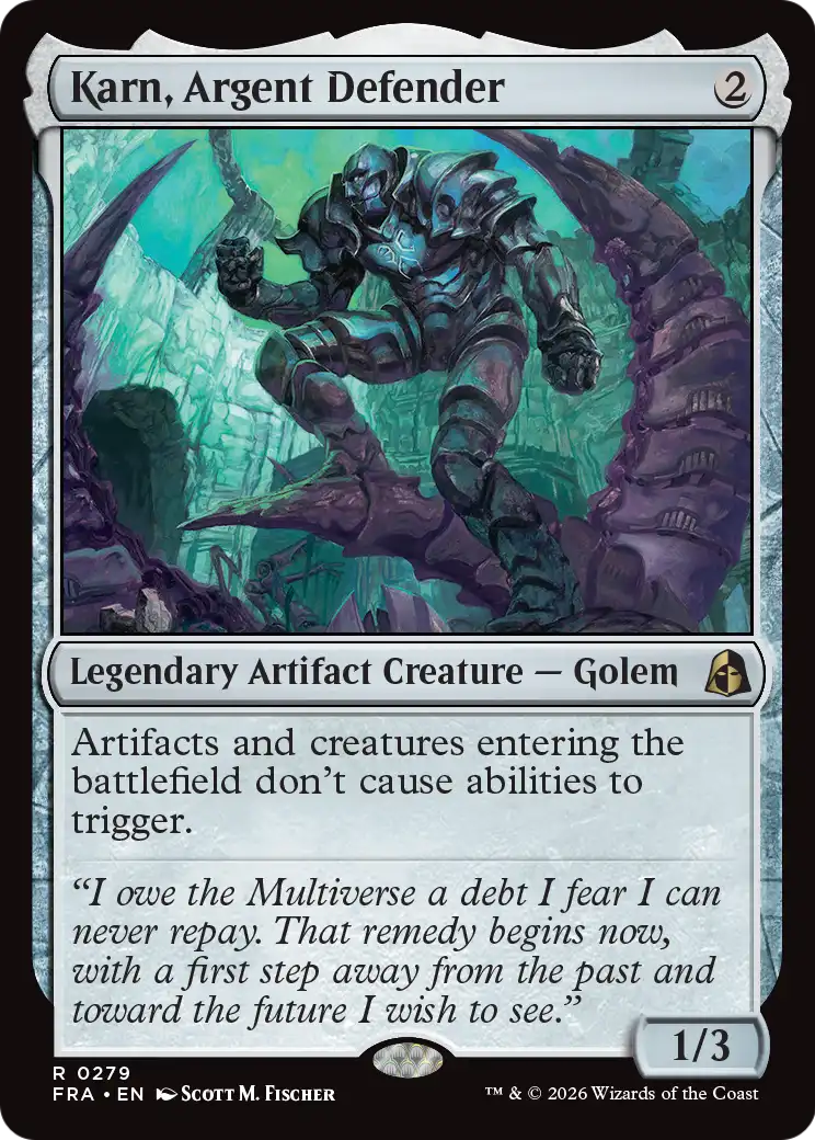Karn, Argent Defender [Reality Fracture] | Devastation Store