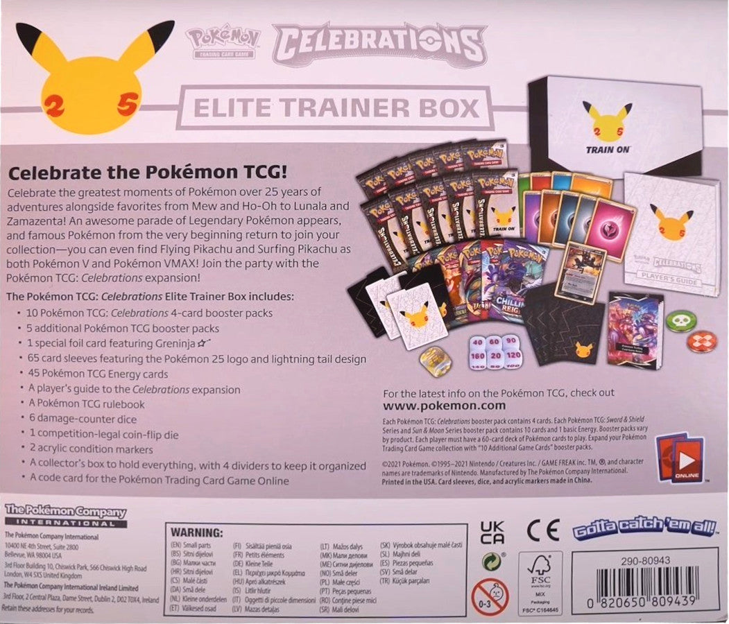 Celebrations: 25th Anniversary - Elite Trainer Box | Devastation Store