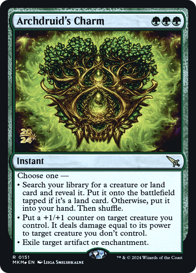 Archdruid's Charm [Murders at Karlov Manor Prerelease Promos] | Devastation Store