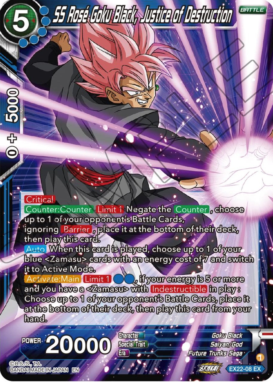 SS Rose Goku Black, Justice of Destruction (EX22-08) [Ultimate Deck 2023] | Devastation Store