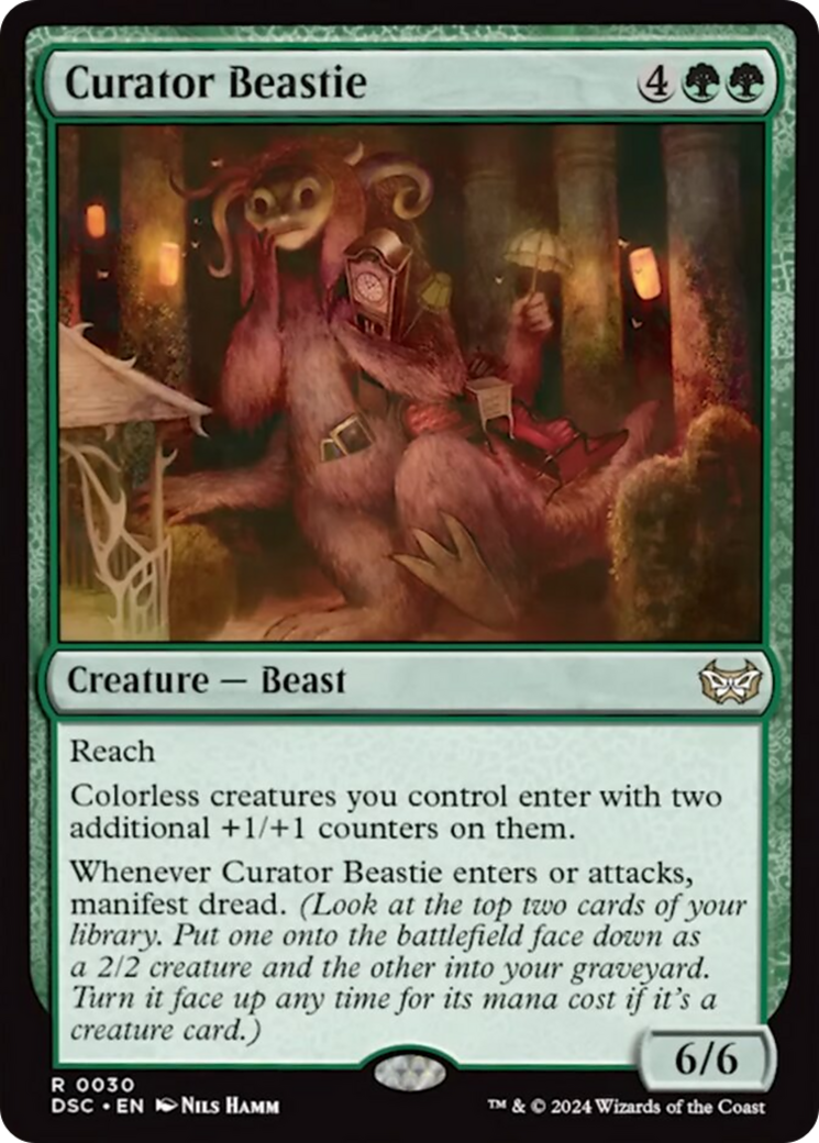 Curator Beastie (Extended Art) [Duskmourn: House of Horror Commander] | Devastation Store