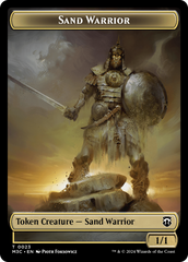 Marit Lage // Sand Warrior Double-Sided Token [Modern Horizons 3 Commander Tokens] | Devastation Store