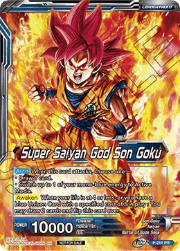 Super Saiyan God Son Goku // SSGSS Son Goku, Soul Striker Reborn (Gold Stamped) (P-211) [Promotion Cards] | Devastation Store