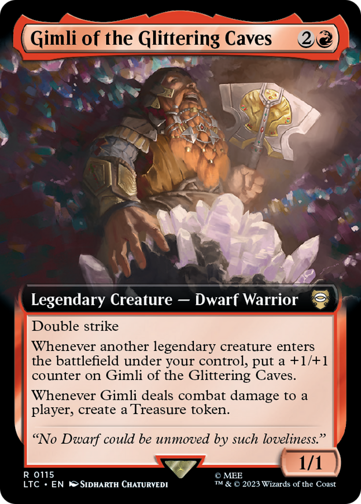 Gimli of the Glittering Caves (Extended Art) [The Lord of the Rings: Tales of Middle-Earth Commander] | Devastation Store