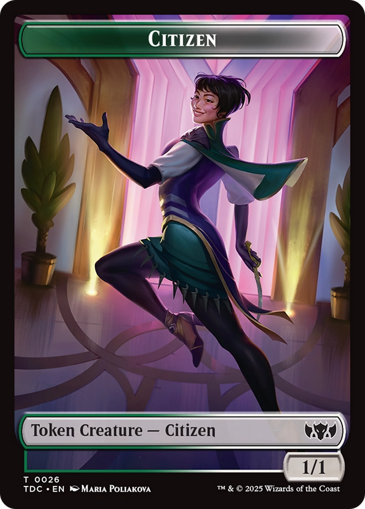Eldrazi // Citizen Double-Sided Token [Tarkir: Dragonstorm Commander Tokens] | Devastation Store
