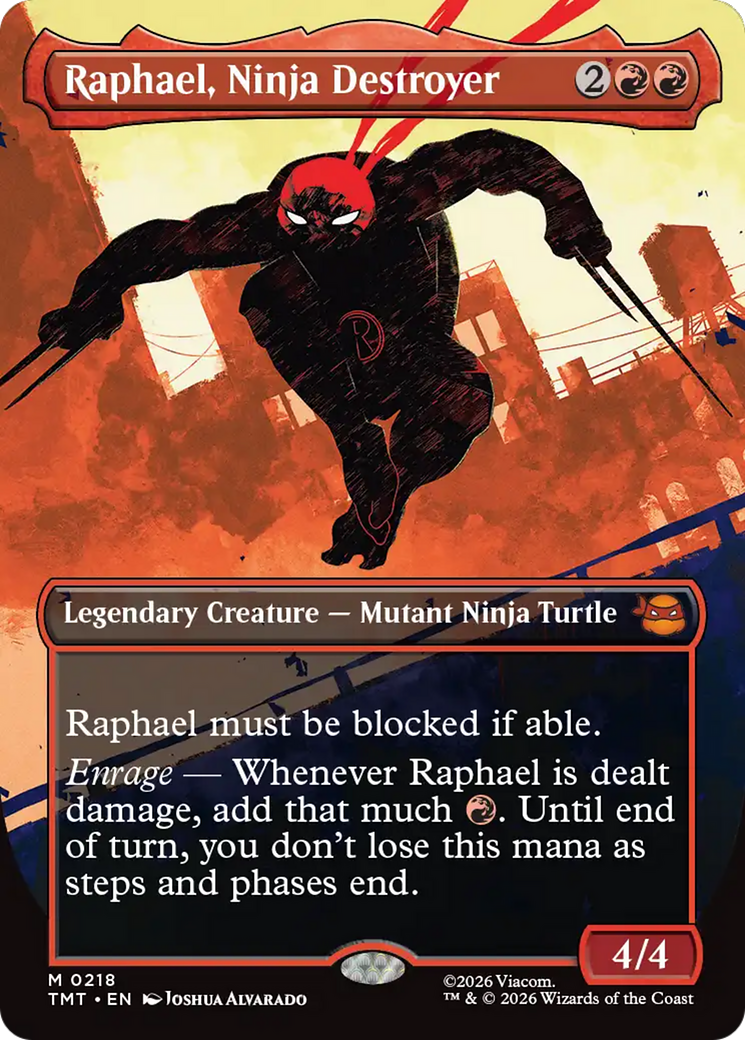 Raphael, Ninja Destroyer (Borderless) [Teenage Mutant Ninja Turtles] | Devastation Store