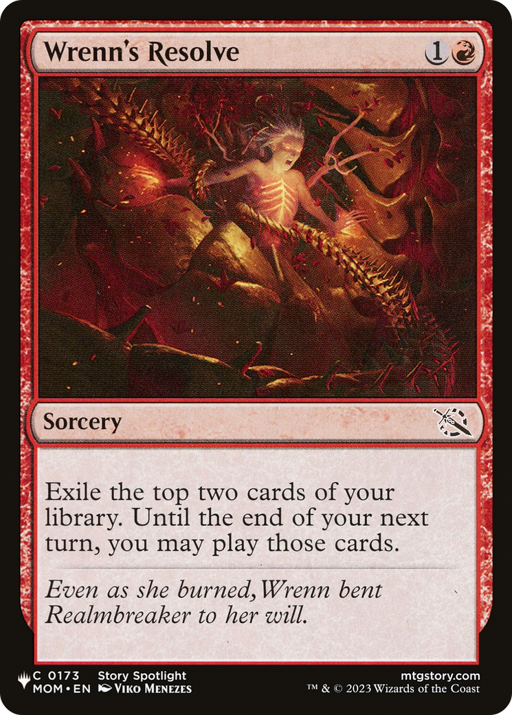 Wrenn's Resolve [The List Reprints] | Devastation Store