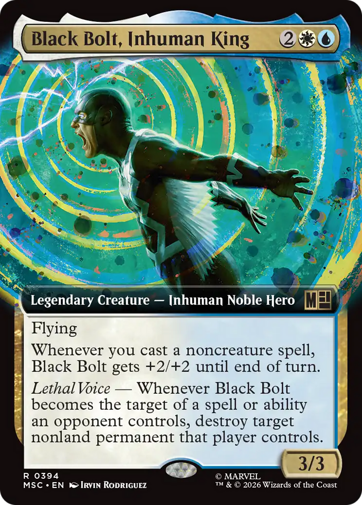 Black Bolt, Inhuman King (Extended Art) [Marvel Super Heroes Commander] | Devastation Store