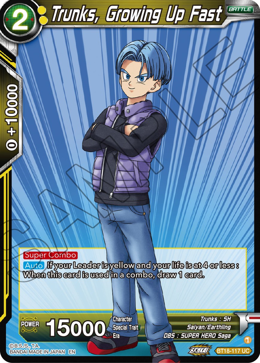 Trunks, Growing Up Fast (BT18-117) [Dawn of the Z-Legends] | Devastation Store