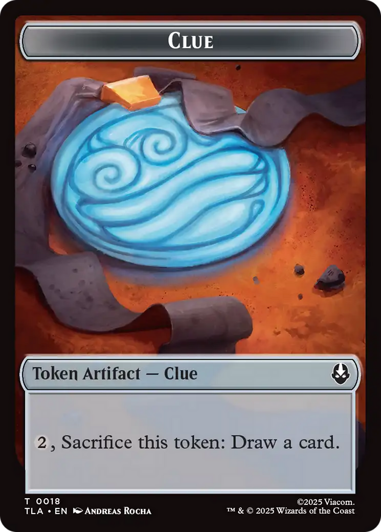 Ally (0005) // Clue (0018) Double-Sided Token [Avatar: The Last Airbender Tokens] | Devastation Store