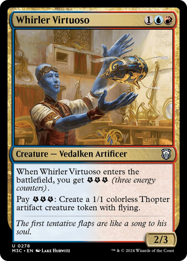 Whirler Virtuoso (Ripple Foil) [Modern Horizons 3 Commander] | Devastation Store