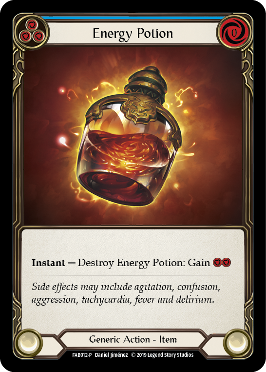 Energy Potion [FAB012-P] (Promo)  1st Edition Cold Foil | Devastation Store