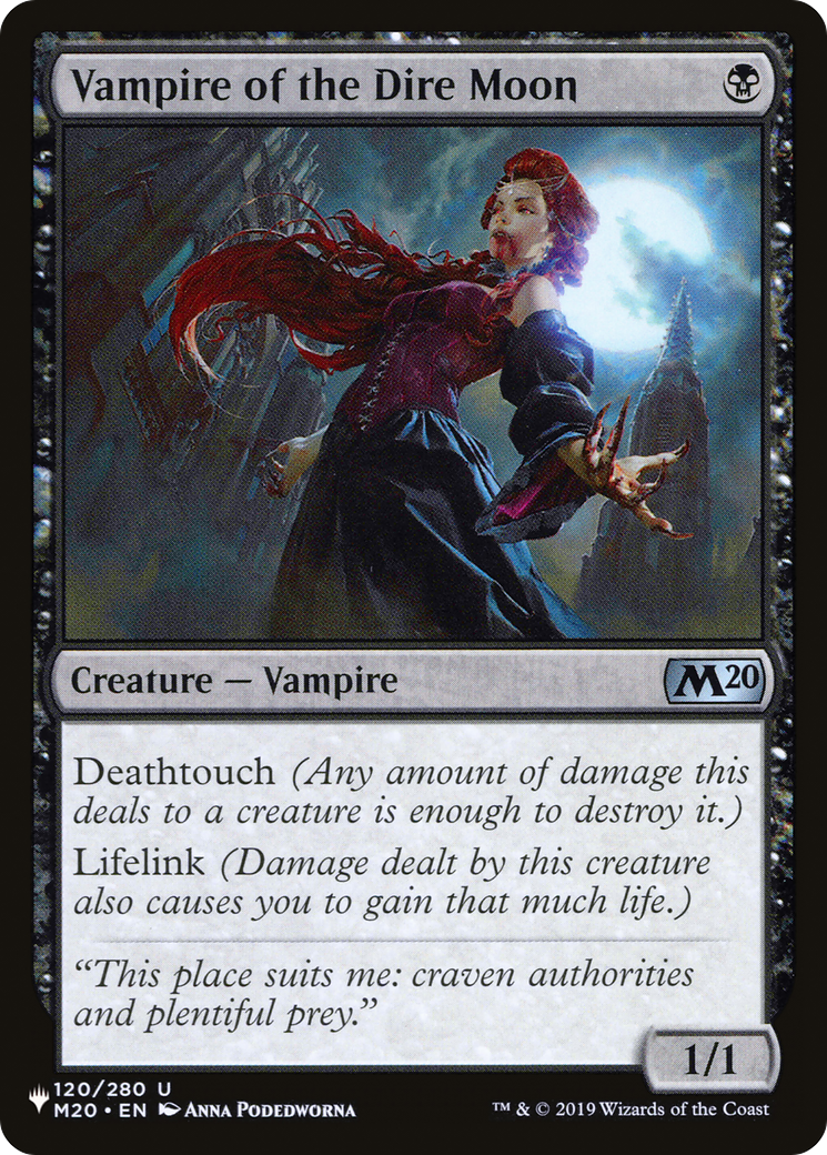 Vampire of the Dire Moon [The List Reprints] | Devastation Store