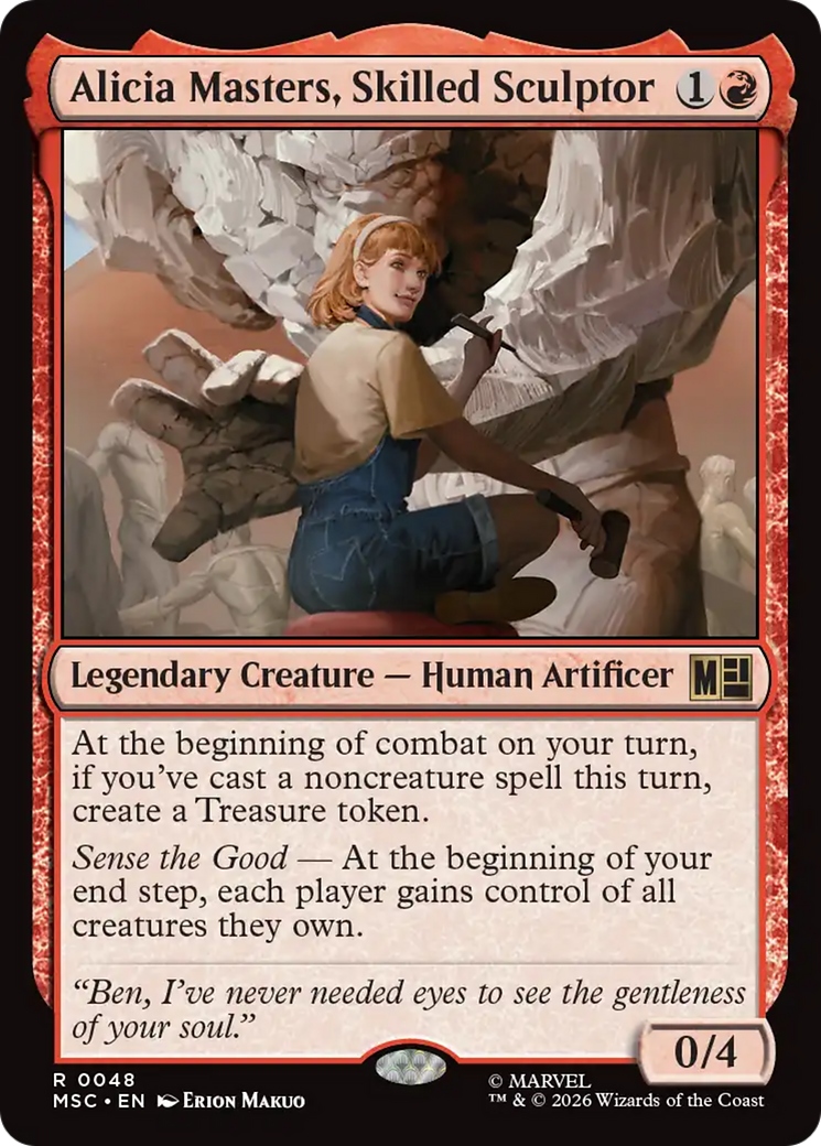 Alicia Masters, Skilled Sculptor (Surge Foil) [Marvel Super Heroes Commander] | Devastation Store