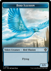 Dragon Elemental // Bird Illusion Double-Sided Token [Outlaws of Thunder Junction Commander Tokens] | Devastation Store