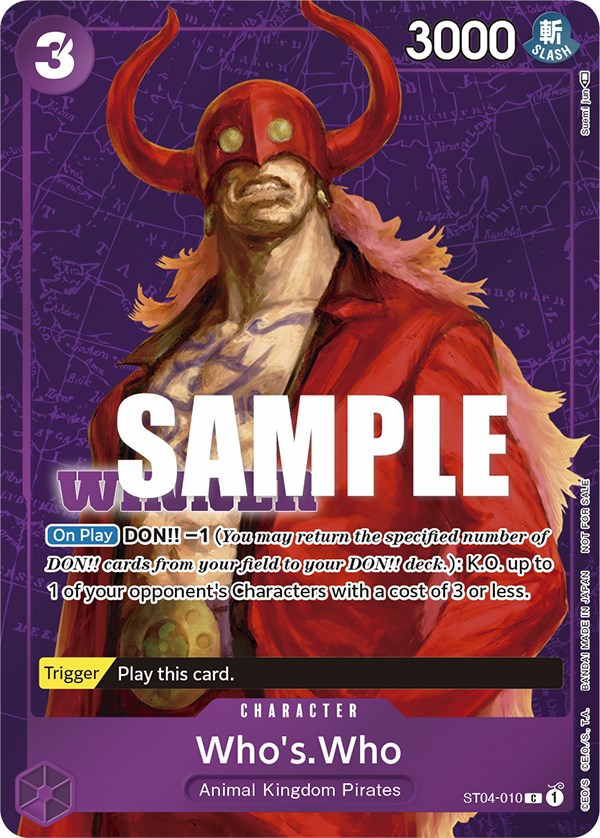 Who's.Who (Tournament Pack Vol. 3) [Winner] [One Piece Promotion Cards] | Devastation Store