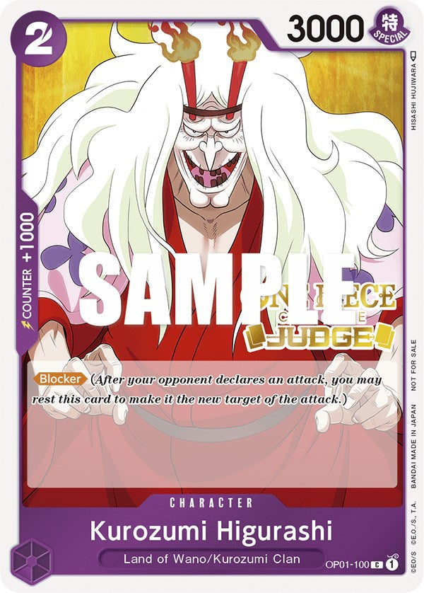 Kurozumi Higurashi (Judge) [One Piece Promotion Cards] | Devastation Store