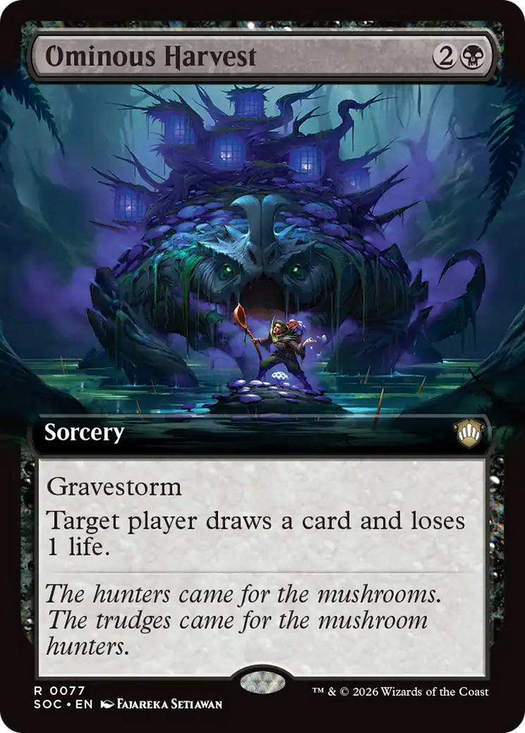 Ominous Harvest (Extended Art) [Secrets of Strixhaven Commander] | Devastation Store