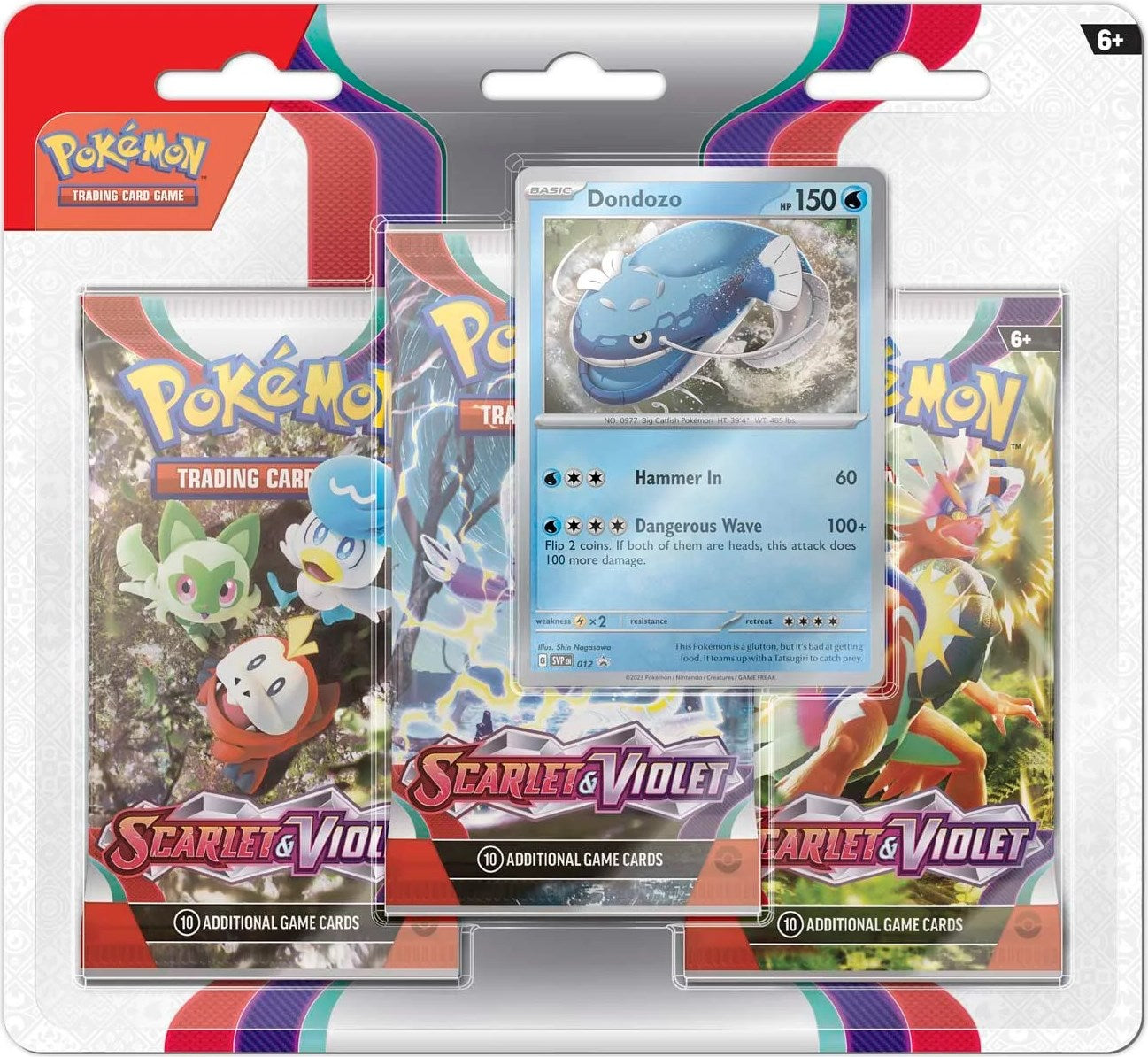 Scarlet & Violet - 3 Pack Blister (Dondozo) | Devastation Store