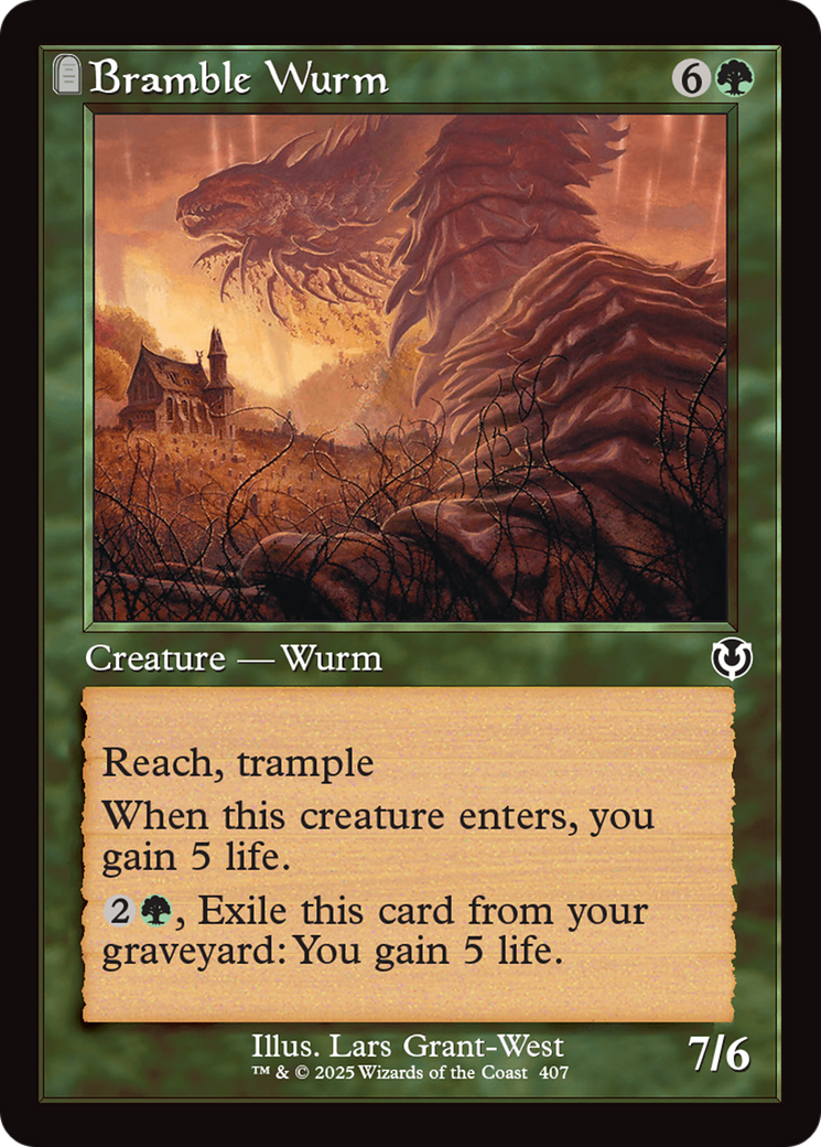 Bramble Wurm (Retro Frame) [Innistrad Remastered] | Devastation Store