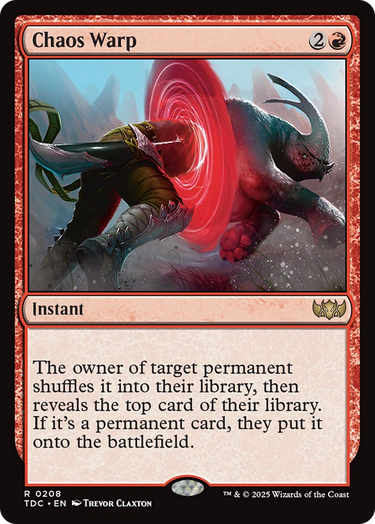 Chaos Warp [Tarkir: Dragonstorm Commander] | Devastation Store
