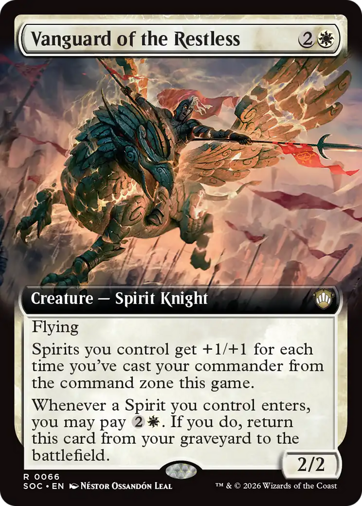 Vanguard of the Restless (Extended Art) [Secrets of Strixhaven Commander] | Devastation Store