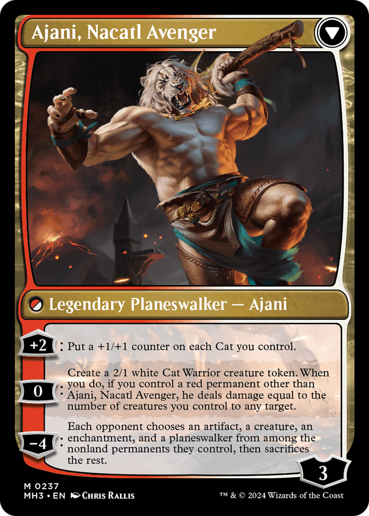 Ajani, Nacatl Pariah // Ajani, Nacatl Avenger [Modern Horizons 3] | Devastation Store