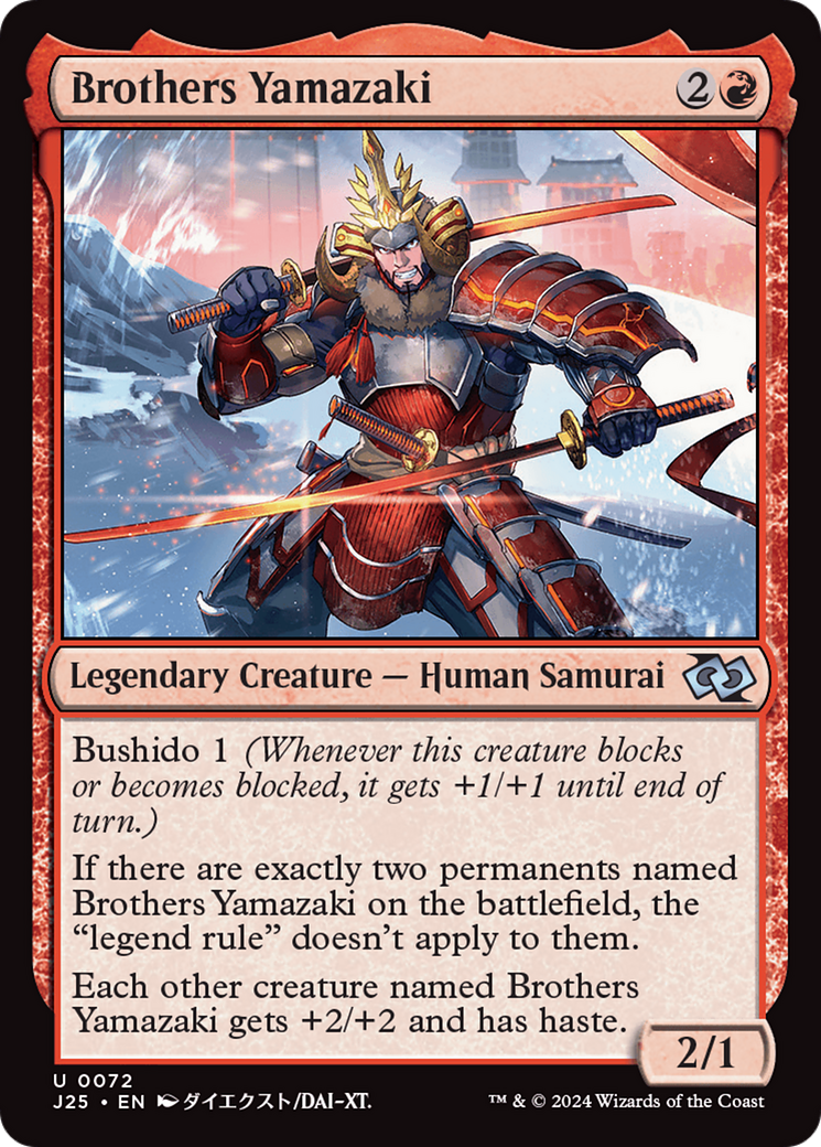 Brothers Yamazaki (72 Swords) (Anime) [Foundations Jumpstart] | Devastation Store