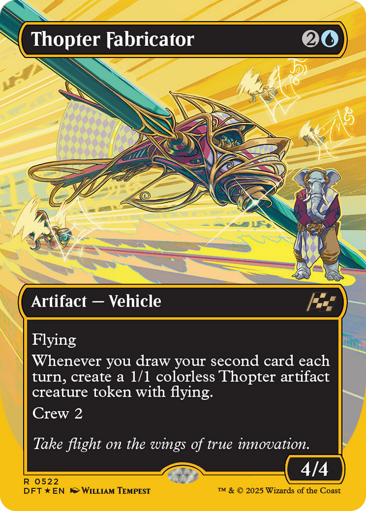 Thopter Fabricator (Borderless) (First-Place Foil) [Aetherdrift] | Devastation Store