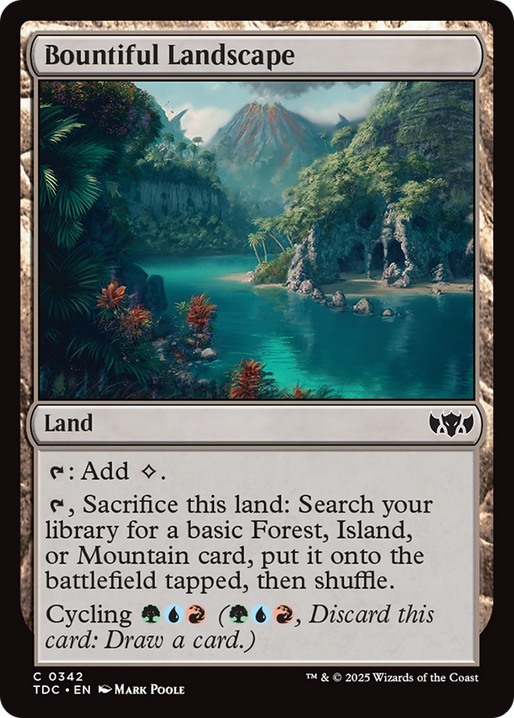 Bountiful Landscape [Tarkir: Dragonstorm Commander] | Devastation Store