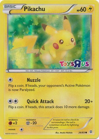 Pikachu (26/83) (Toys R Us Promo) [Miscellaneous Cards] | Devastation Store