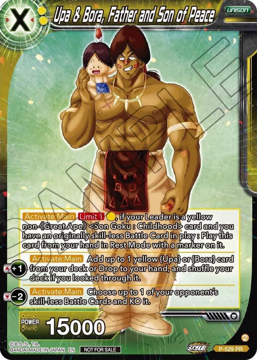 Upa & Bora, Father and Son of Peace (Zenkai Series Tournament Pack Vol.5) (P-529) [Tournament Promotion Cards] | Devastation Store