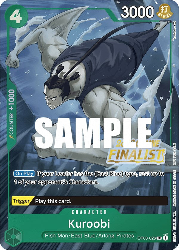 Kuroobi (Online Regional 2023) [Finalist] [One Piece Promotion Cards] | Devastation Store