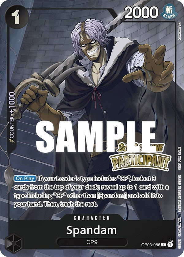 Spandam (Online Regional 2023) [Participant] [One Piece Promotion Cards] | Devastation Store