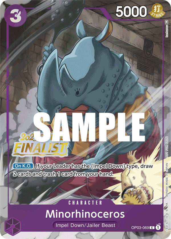 Minorhinoceros (Offline Regional 2023) [Finalist] [One Piece Promotion Cards] | Devastation Store