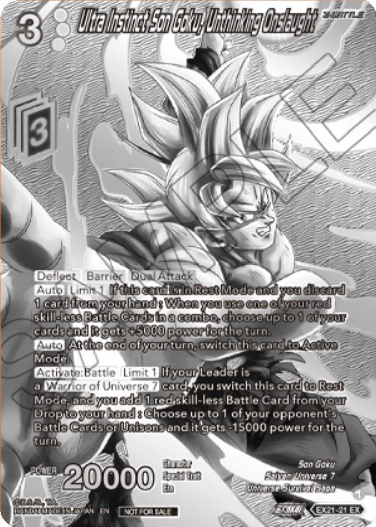Ultra Instinct Son Goku, Unthinking Onslaught (2023 Offline Regionals Silver Print) (EX21-21) [Promotion Cards] | Devastation Store