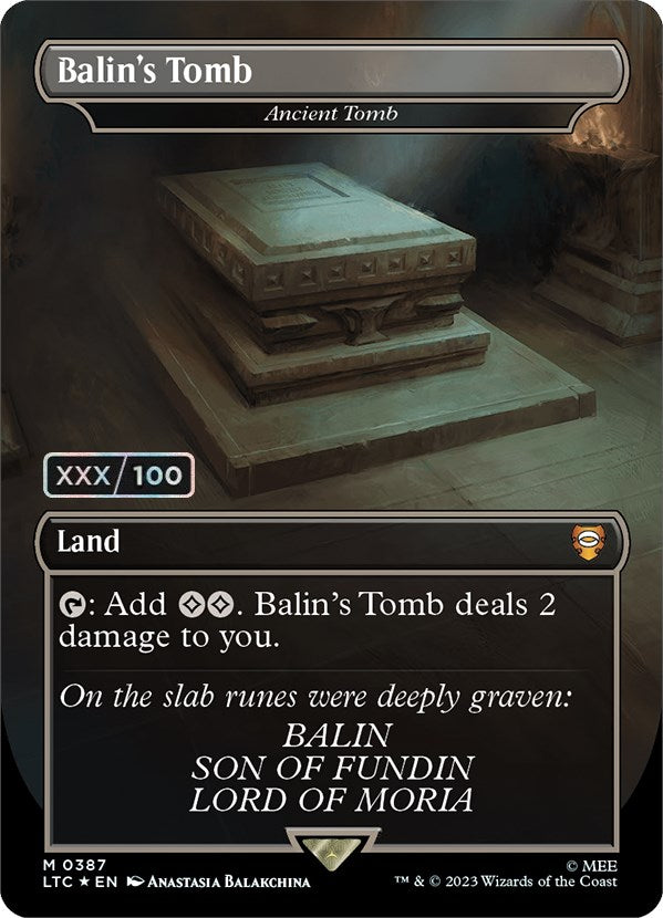 Balin's Tomb - Ancient Tomb (Serialized) [The Lord of the Rings: Tales of Middle-Earth Commander] | Devastation Store