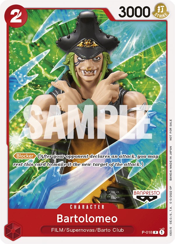 Bartolomeo (One Piece Film Red) [One Piece Promotion Cards] | Devastation Store