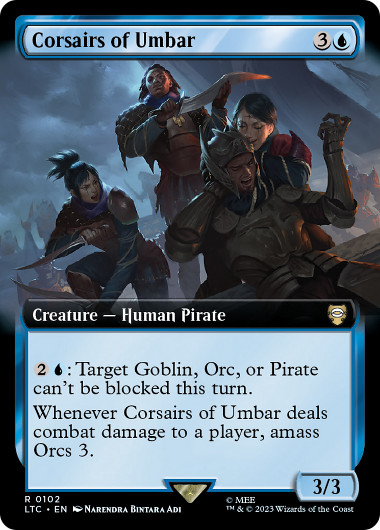 Corsairs of Umbar (Extended Art) [The Lord of the Rings: Tales of Middle-Earth Commander] | Devastation Store
