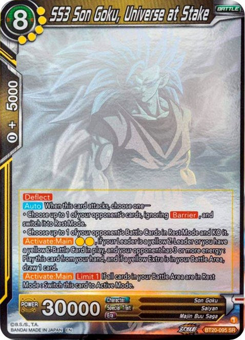 SS3 Son Goku, Universe at Stake (Hologram) (BT20-095) [Power Absorbed] | Devastation Store