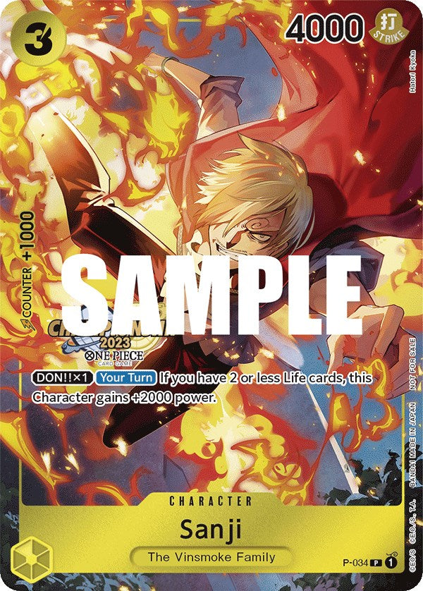 Sanji (CS 2023 Event Pack) [One Piece Promotion Cards] | Devastation Store