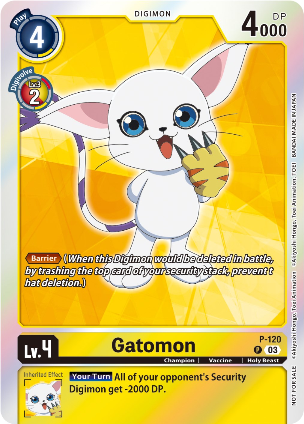Gatomon [P-120] (Tamer Party Pack -The Beginning- Ver. 2.0) [Promotional Cards] | Devastation Store