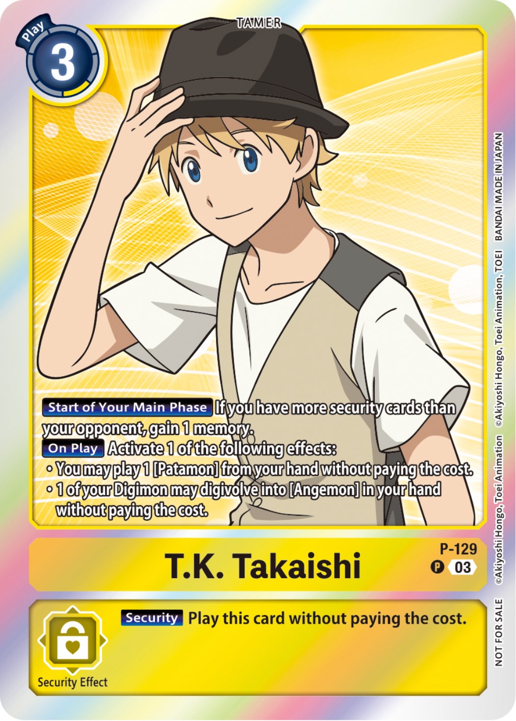 T.K. Takaishi [P-129] (Tamer Party Pack -The Beginning- Ver. 2.0) [Promotional Cards] | Devastation Store