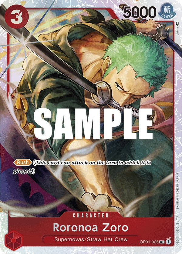 Roronoa Zoro (OP01-025) (Ultra Deck: The Three Captains) [One Piece Promotion Cards] | Devastation Store