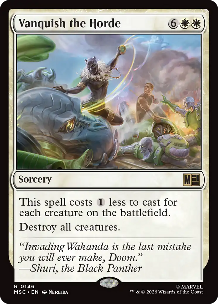 Vanquish the Horde (Surge Foil) [Marvel Super Heroes Commander] | Devastation Store