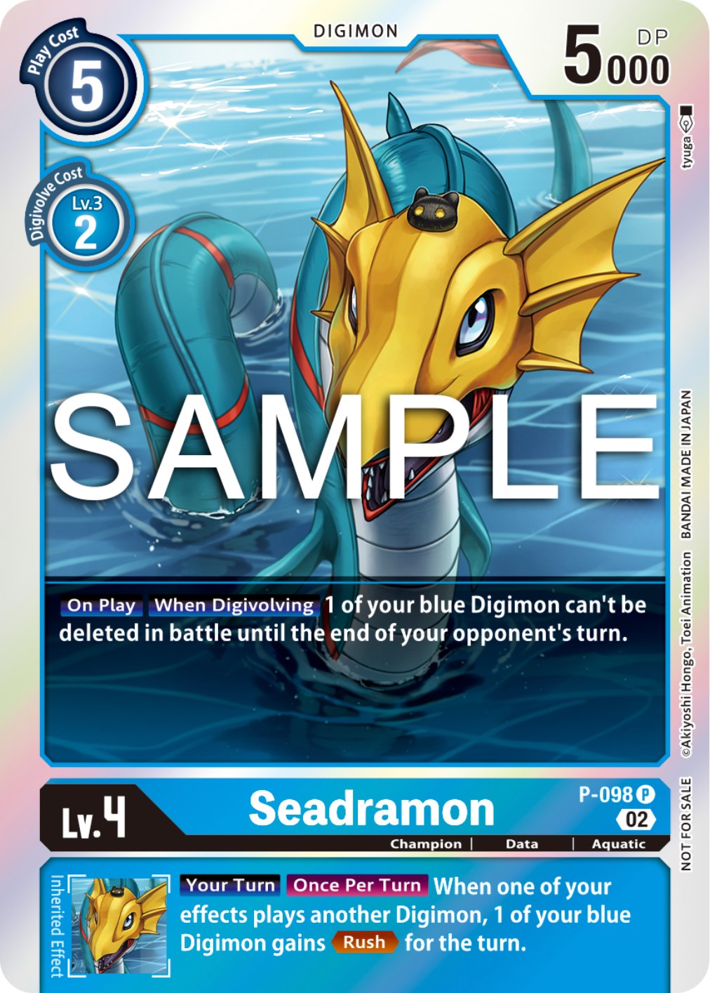 Seadramon [P-098] - P-098 (Limited Card Pack Ver.2) [Promotional Cards] | Devastation Store