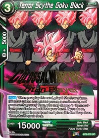 Terror Scythe Goku Black (Titan Player Stamped) (BT3-075) [Tournament Promotion Cards] | Devastation Store