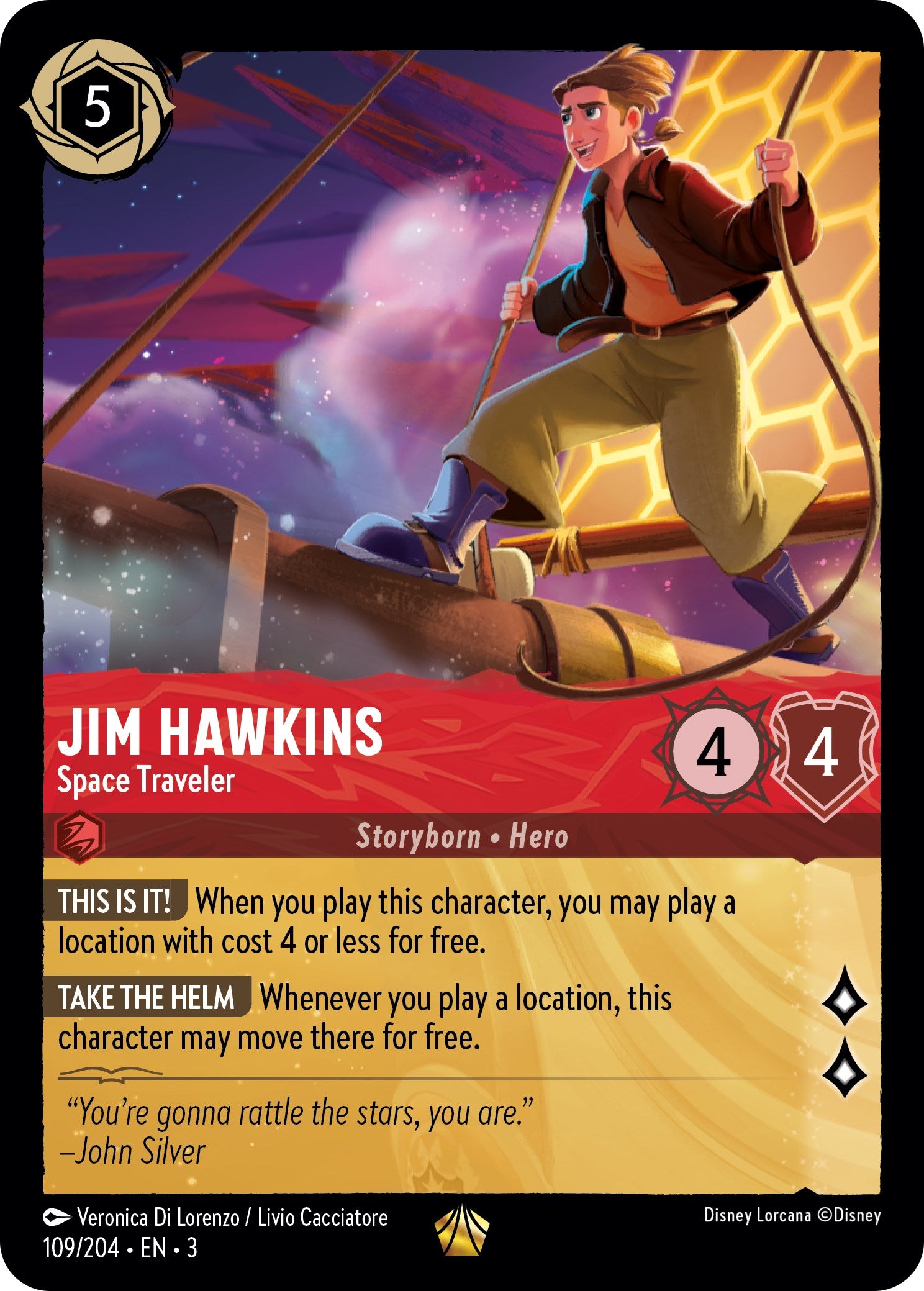 Jim Hawkins - Space Traveler (109/204) [Into the Inklands] | Devastation Store